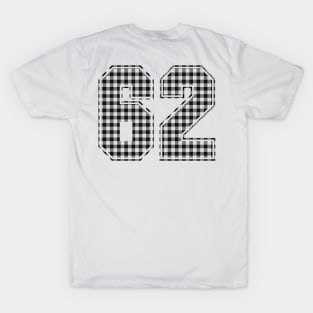 Plaid Number - 62 - Dark T-Shirt